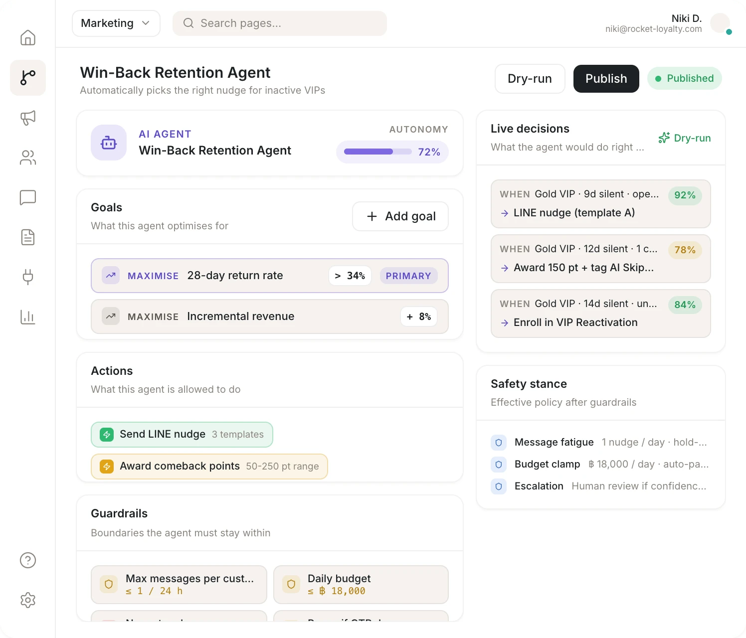 ภาพประกอบโมดูล Marketing Automation ที่ AI ตัดสินใจแอคชันจากพฤติกรรมลูกค้า